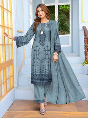 Nisha Designer Lawn | Unstitched Collection 3 Pieces Party Wear| Summer 24