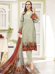 Nisha Designer Lawn | Unstitched Collection 3 Pieces Party Wear| Summer 24