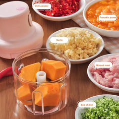 Single Bowl USB Rechargeable Mini Grinder Food Chopper
