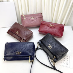 Qianzi Fox Guangzhou Pu Women's Satchel Women's Small Bag Mother's Bag Single Shoulder Large Capacity Red Prellis Bag Fashionable Ins