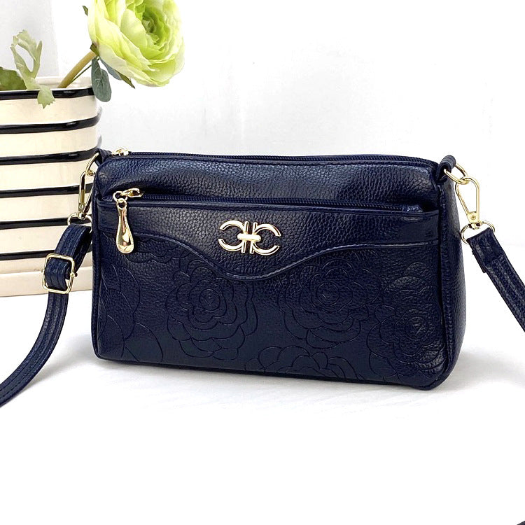 Qianzi Fox Guangzhou Pu Women's Satchel Women's Small Bag Mother's Bag Single Shoulder Large Capacity Red Prellis Bag Fashionable Ins