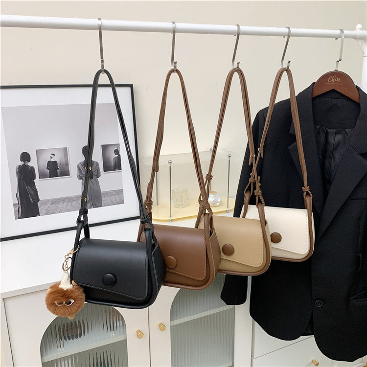 Summer Leisure Commuter Small Square Bag High-end Korean Niche Simple Shoulder Bag Crossbody Bag Girl's Bag