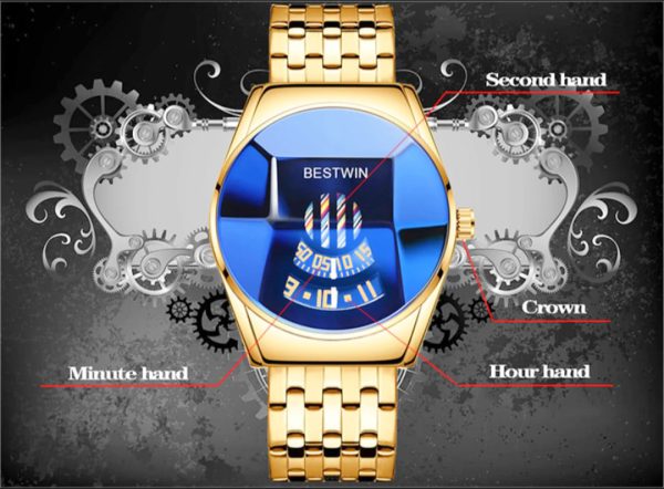 Bestwin Quartz Hardlex Watch For Men