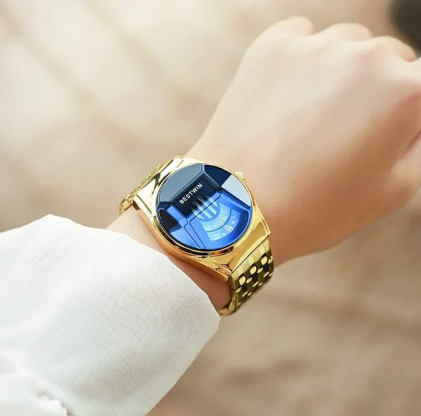 Bestwin Quartz Hardlex Watch For Men