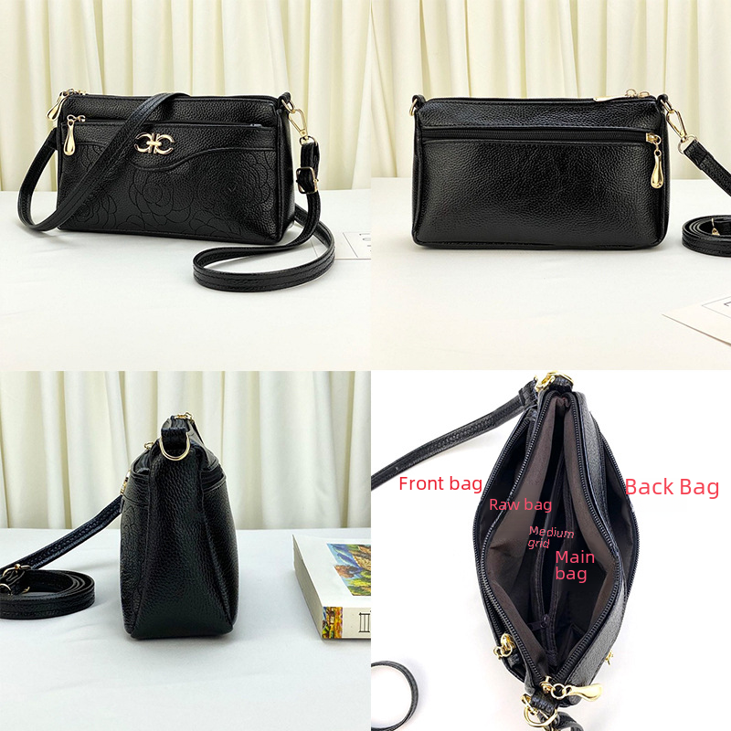 Qianzi Fox Guangzhou Pu Women's Satchel Women's Small Bag Mother's Bag Single Shoulder Large Capacity Red Prellis Bag Fashionable Ins